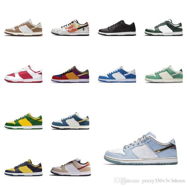 

dunks low men women casual shoes boots coast platform shoe laser golden orange chicago white trainer mens sports sneakers dhv3s29, Black