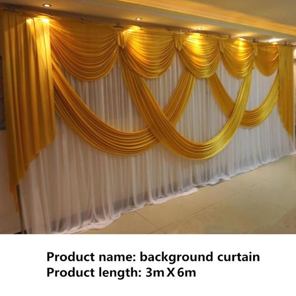 

party decoration swag background 6m long wedding design curtain celebration stage