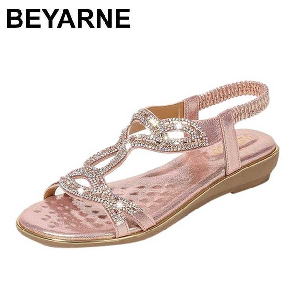 

beyarne summer women s sandals bohemian style comfortable soft sandals woman big size sandalias zapatos de mujer 210624, Black