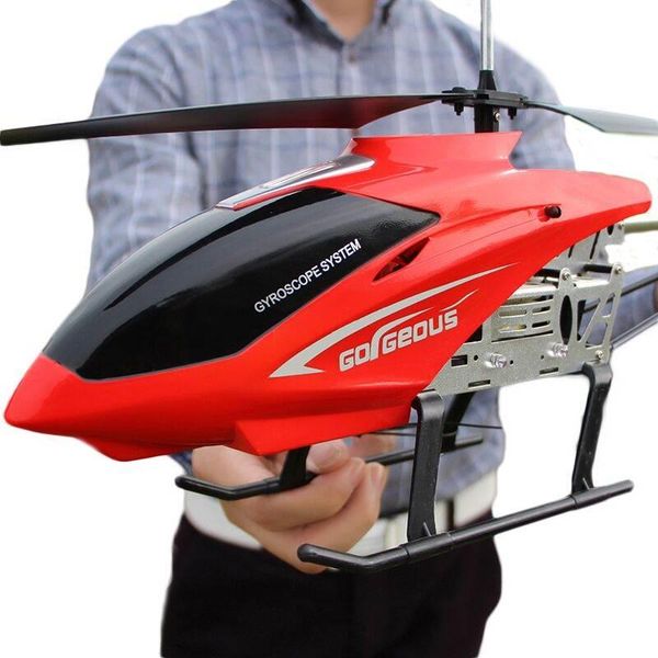 

drones 3.5ch 80cm super large helicopter remote control aircraft anti-fall rc charging toy drone model uav outdoor