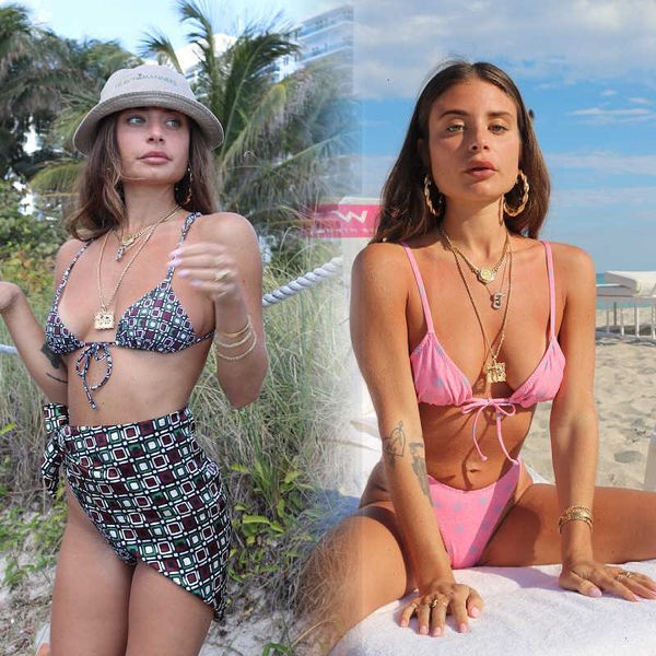 

2021 yihao bikini split swimsuit strap bikinijoyf, White;black