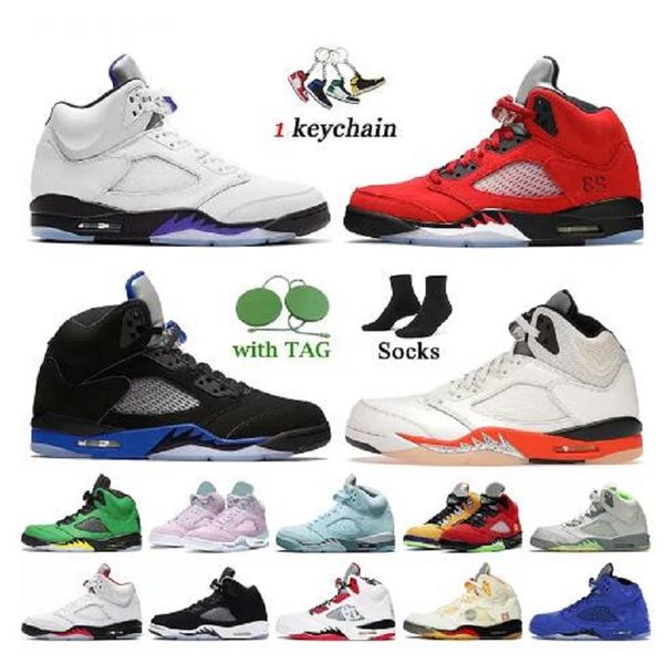 

5 men sneakers basketball shoes 5s bluebird racer blue raging bull alternate grape oregon oreo suede womens sports trainers