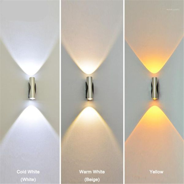 

wall lamp indoor led light 6w up down aluminum sconce living room bedroom bedside stair corridor aisle modern home decorate1