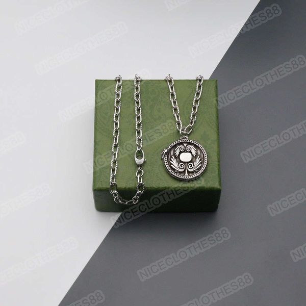 

designer double g silver snake edge wing couple necklace unisex