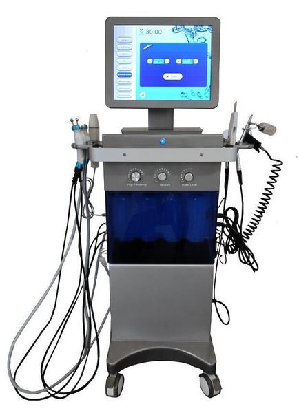 

skin care 9in 1 diamond hydra dermabrassion facial deep cleaning machine multi-function facial hydrating/ beauty machine, Black;white