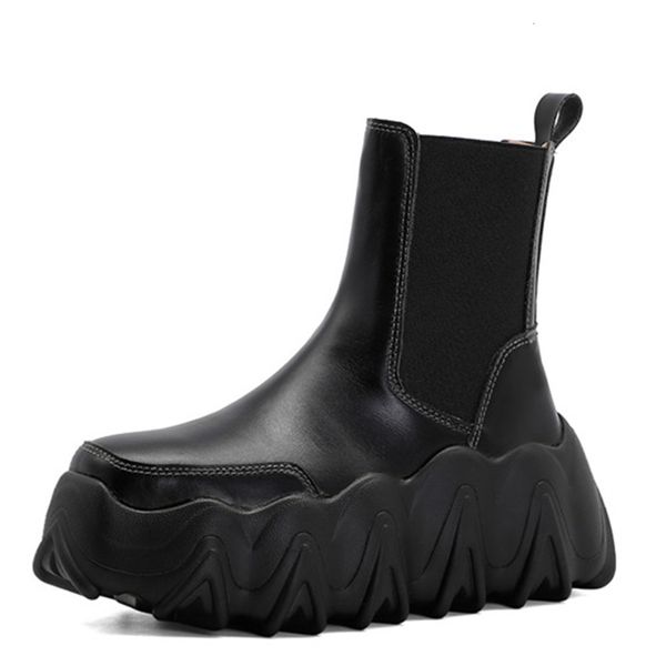 

the higher quality genuine leather woman winter fashion shoes women's boots, Black