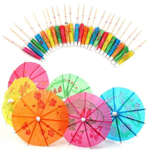 

forks 50xpaper cocktail parasols umbrellas party wedding supplies