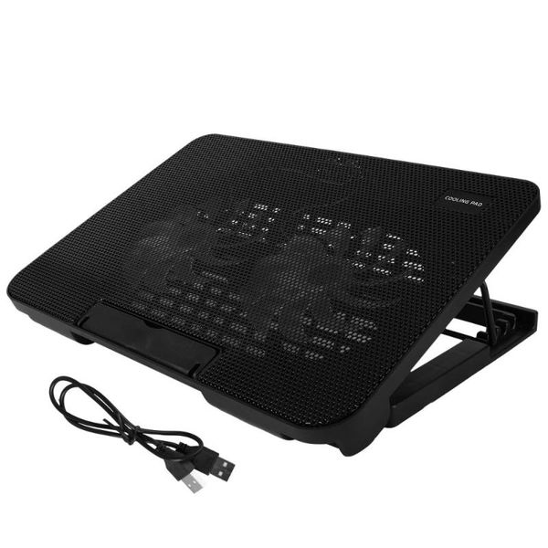 

14-15.6 inches lapcooler notebook cooling mat usb 2 fans computer stand chill (black) pads