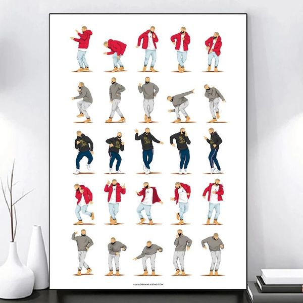 

paintings dance moves by drake poster and prints canvas painting wall art picture living room teen's bedroom home decor cuadros