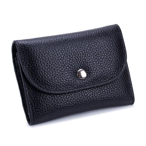 

genuine leather wallet women casual simple female short small wallets coin purse card holder men money bag with zipper pocket, Red;black