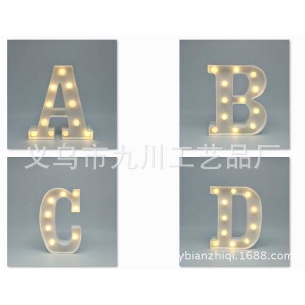 

led letter symbol no.# warm home decoration modeling small night lamp