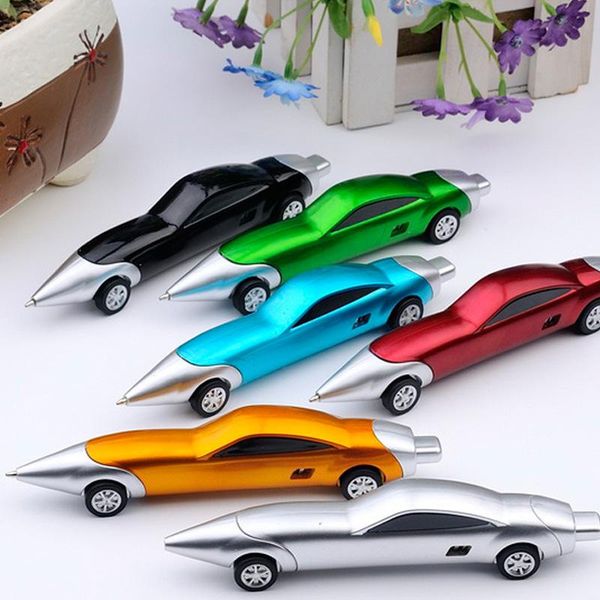 

ballpoint pens 24pc funny novelty racing car design ball portable creative pen quality for child kids toy office school supplies, Blue;orange