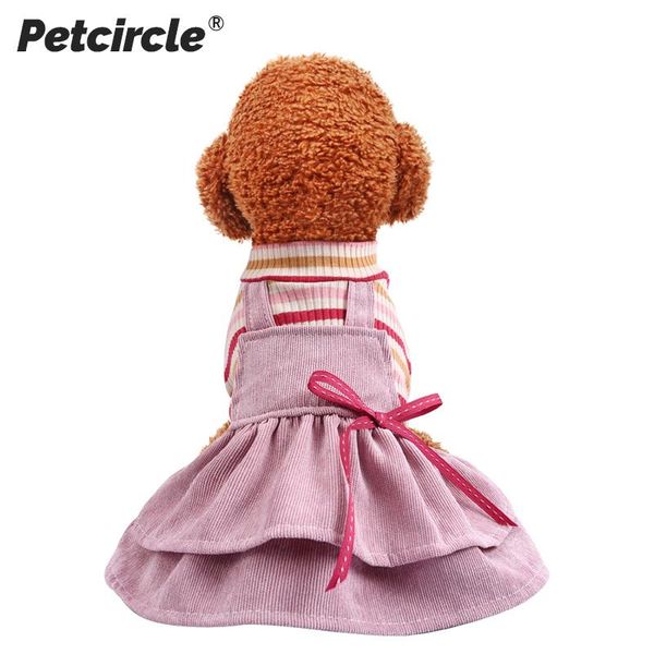 

dog apparel pet teddy schnauzer small spring princess corduroy cute dress pomeranian chihuahua bichon puppy clothes