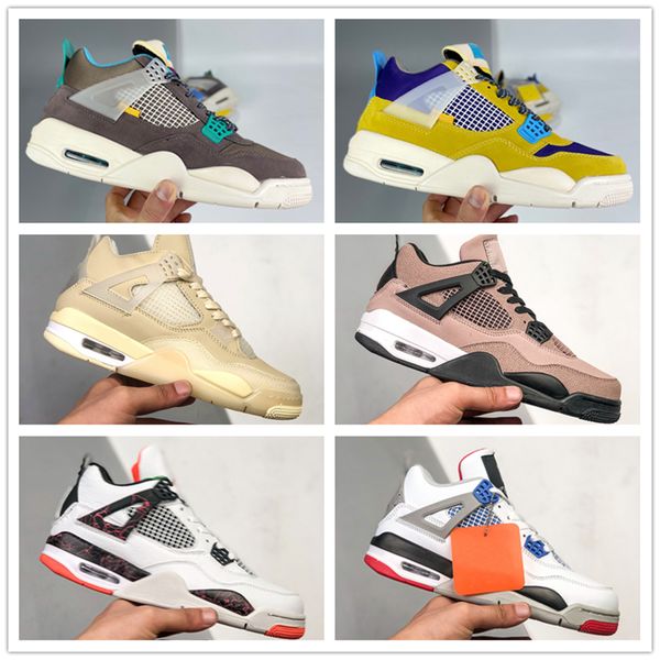 

newcolor cream sail 4 4s mens basketball shoes men women desert moss taupe haze roma green university blue shadow unc hyper royal white oreo