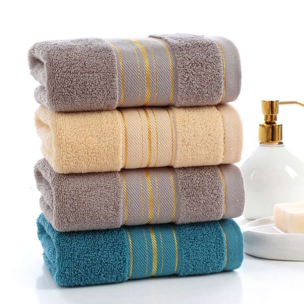 

cotton household water absorbent facial towel gift can be printed, White