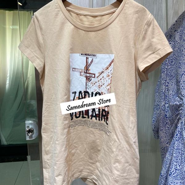 

women's t-shirt women o-neck casual wild lady short sleeve 2021, White