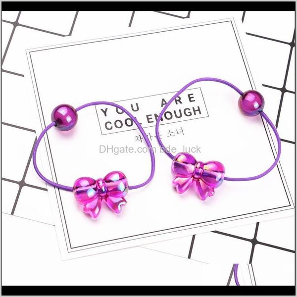 

baby, kids & maternity2 pcs acrylic butterfly ball circle elastic hair bands handmade women barrette girls aessories drop delivery 2021 1rvc, Slivery;white