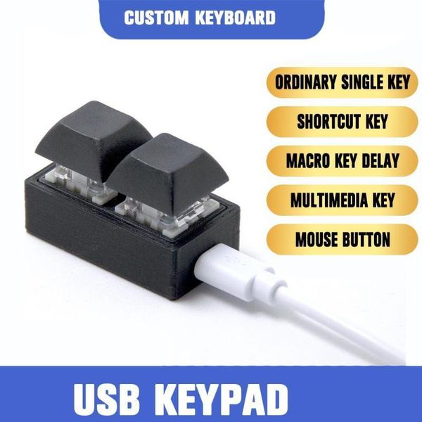 

keyboards usb keypad two keys 2 audio game keyboard copy and paste mechanical custom shortcut mini