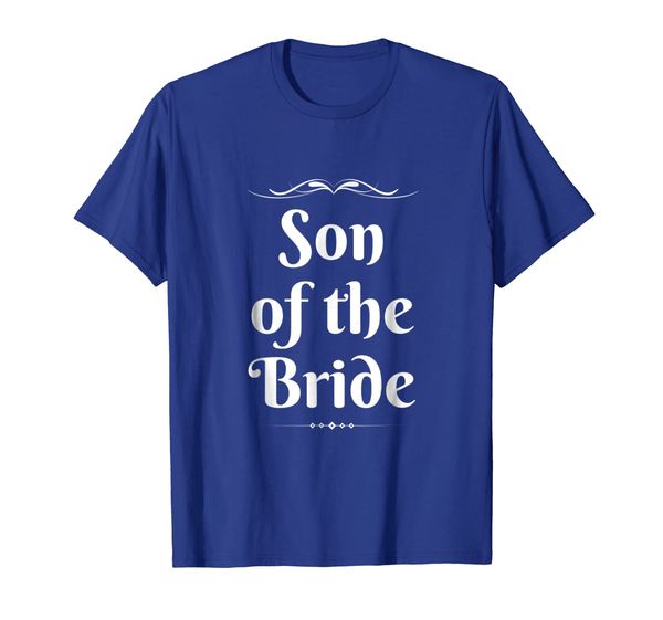 

son of the bride cute wedding party gift t-shirt, White;black