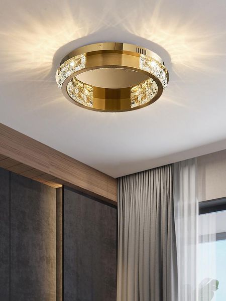 

ceiling lights light luxury crystal lamp bedroom balcony post-modern entrance hallway room