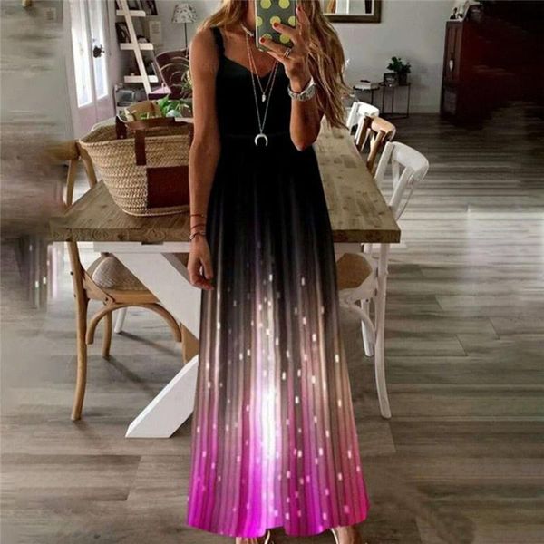 

casual dresses ladies ankle dress creative printing fashion bohemian style o neck elegant summer lady vestido, Black;gray