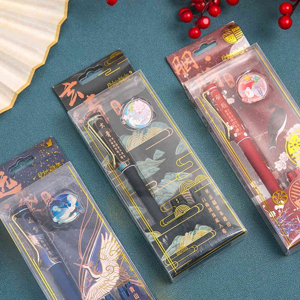 

vae high pen girl lovely gift box set ink bag can replace chine style lady high