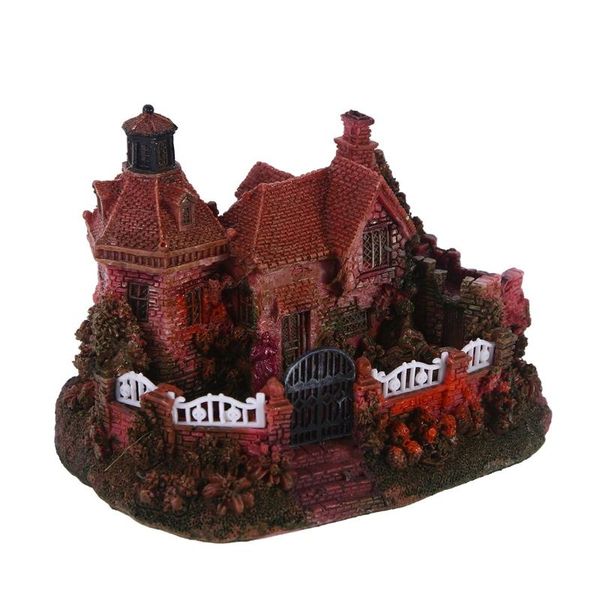 

aquarium classical resin castle decorations - fish tank realistic details castle,eco-friendly h051