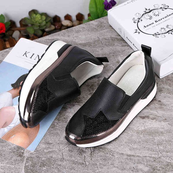 

dress shoes wdhkun comfort creepers bling loafers silver platform woman slip on swing women flats zapatos de mujer icf1, Black
