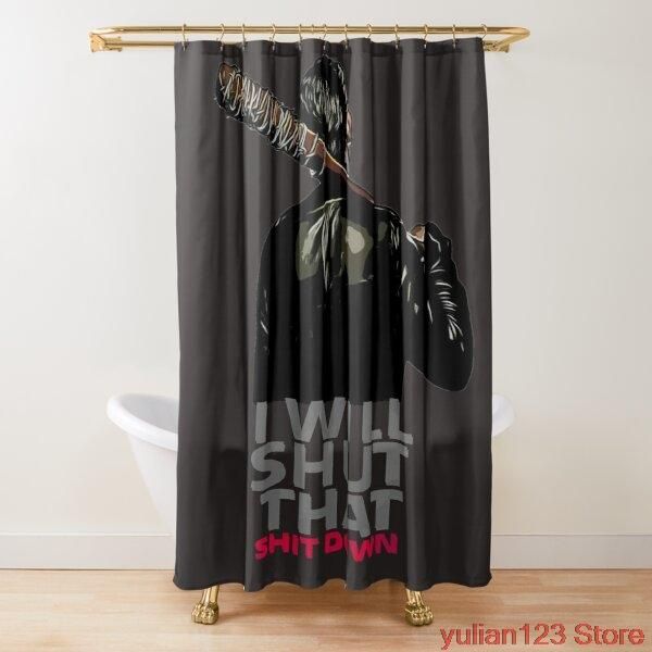 

shut that sh t down waterproof peva shower curtain liner transparent mildew bath for bathroom curtains