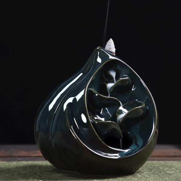 

fragrance lamps creative home decor backflow stick incense burner ceramic furnace sandalwood ornament decoration use in teahous