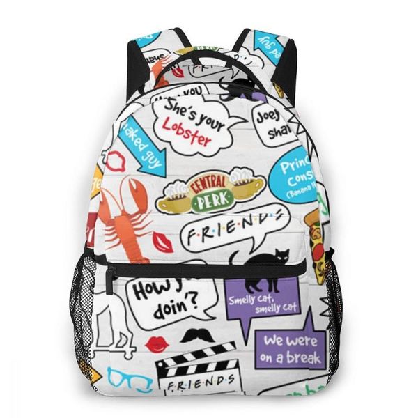 

backpack friends tv show for girls boys travel rucksackbackpacks teenage school bag