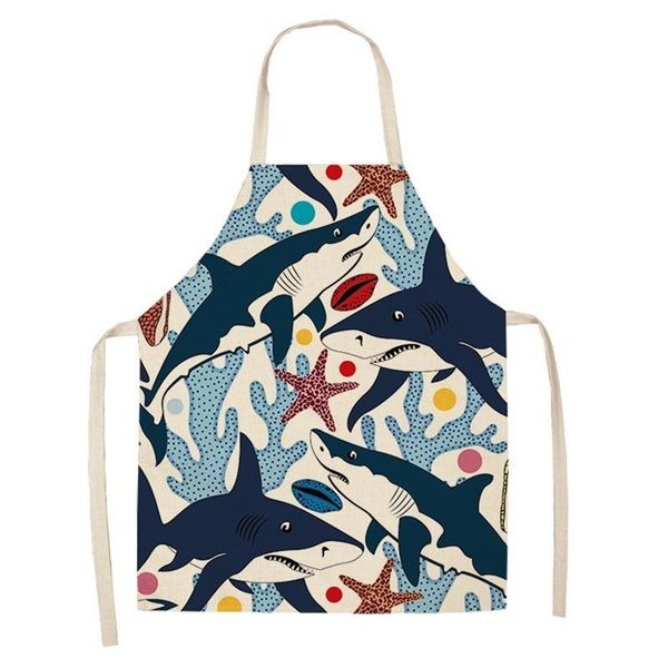 

aprons colored geometry baking accessories kitchen apron for women