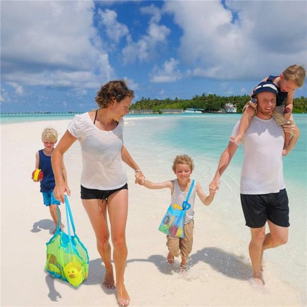 

storage bags children's toy bag beach swimming essential tote mesh