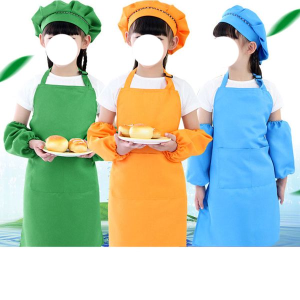 Bambini Pocket Pocket Bib Grembiule Kid Boys Girls Girls Cucina Bambino Bambino Bambini Pittura Pittura Cooking Baby Pinafore