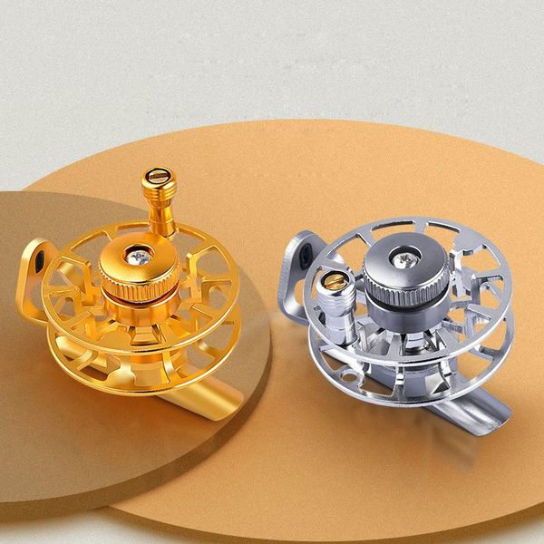 

baitcasting reels gold silver full metal wheel fishing small reel front drag spinning speed 1:1 feeder coil tackle