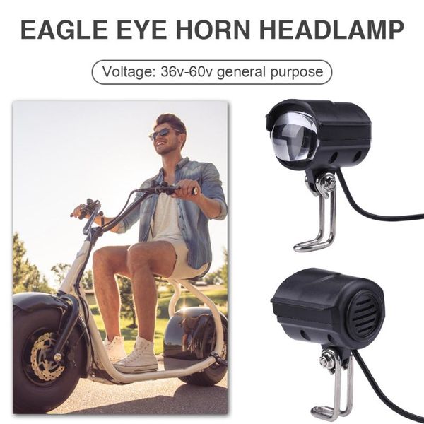 

waterproof horn headlight e-scooter motorcycle portable electric bike led front light cycling elements lights