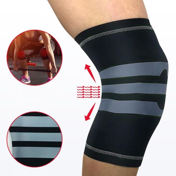 

elbow & knee pads 1pc breathable anti-slip pad brace support guard for outdoor sports cycling, Black;gray