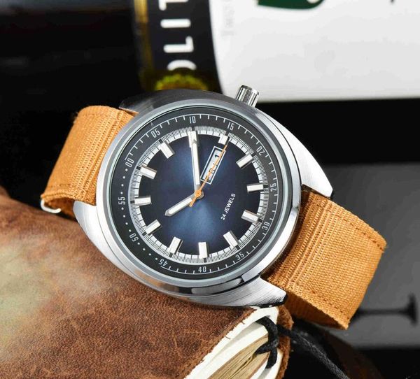 

high grade business men's watch fashion personality wristwatches, Slivery;brown