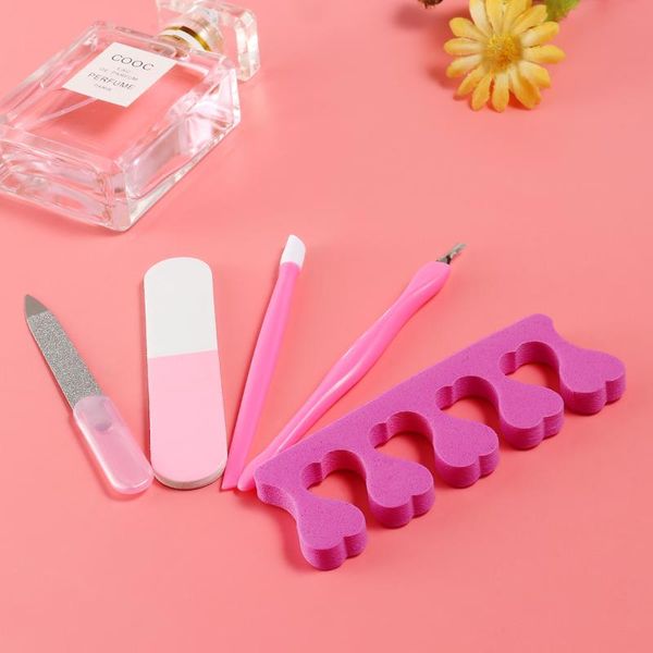 

nail art kits 5pcs/set files dead skin fork durable buffing grit sand fing tool accessories sanding file polish tools