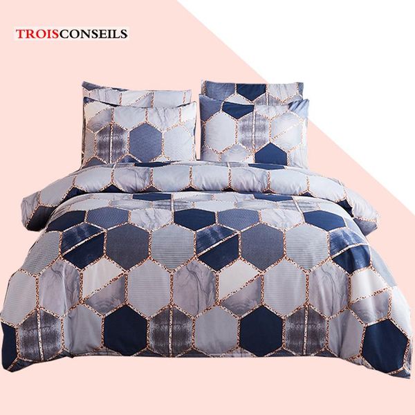 

bedding sets luxury style geometric gilded duvet cover set  comforter bed king bedclothes (no sheet
