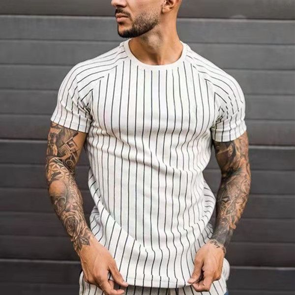 

t-shirt fashion breathing summer men's clothing streetwear around the neck shirt mode poker printing short mouwen t-shirts, White;black