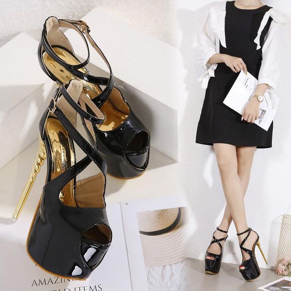 

dress shoes 2021 sandals high heel stiletto women's, Black