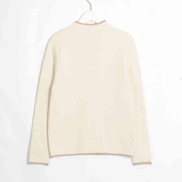 

women's sweaters wixra suÃ©ter feminino de malha, blusÃ£o bÃ¡sico manga longa veludo para outono e primavera upws, White;black