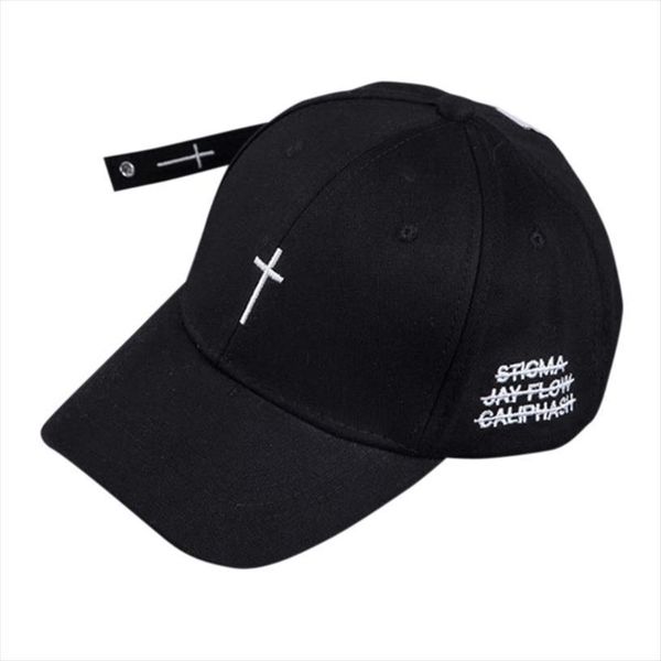 

Baseball Cap Fashion Embroidered Cross Men Women Hip Hop Snapback Sports Hat, Blue;gray