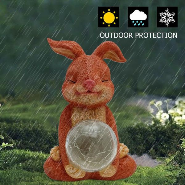 

lawn lamps led solar light ball sculpture resin statue lamp outdoor garden decoration waterproof pathway buried