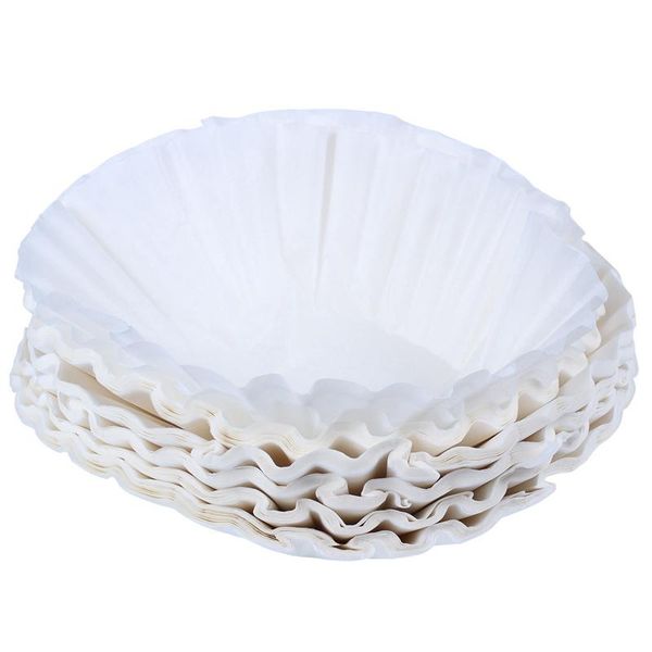 

coffee filters 500pcs 25cm sheets american commercial filter paper basket ware (white)