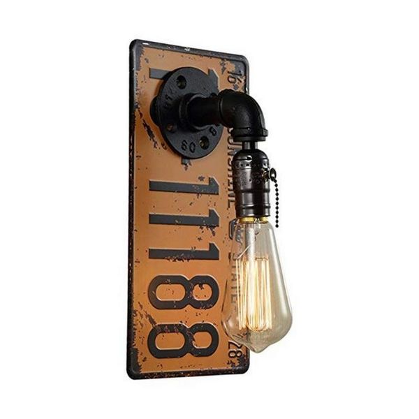 

wall lamps retro loft lamp vintage sconce lights e27 bulb industrial bar aisle home decor lighting fixtures luminaria