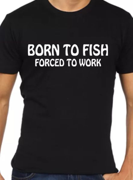 

lustig herren fischen t-shirt, White;black