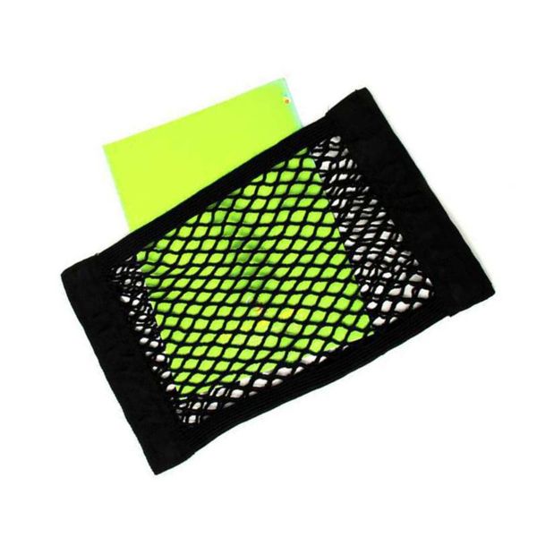 

car organizer 2pcs elastic dual layer mesh storage net trunk cargo bag auto accessory