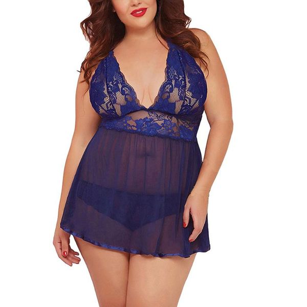 

women lingerie plus size open back lace babydoll sleepwear for party favor
